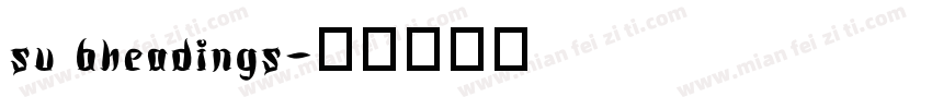 su bheadings字体转换